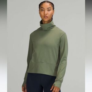 Lululemon Ready to Rulu Pullover, Green Twill, Size 8